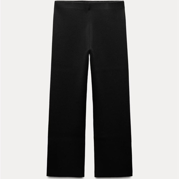 NWT Zara Black Top and Matching Cropped Pants with Gold Buttons, Size Small - Picture 5 of 5